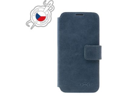kozene pouzdro typu kniha fixed profit pro apple iphone 13 pro max modre ien434043