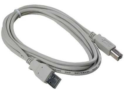 datacom usb 2 0 cable 3m a b pro tiskarny sedy ien21994