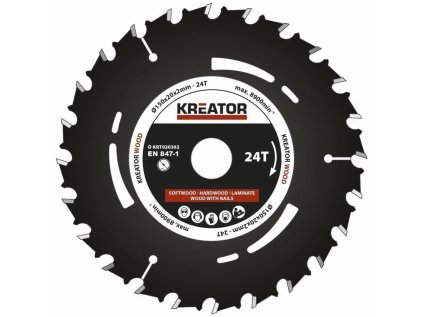 kreator krt020302 pilovy kotouc pro ponorne pily 150mm 24t ien273524