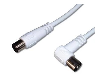 premiumcord tv kabel m f konektor 90 75 ohm 2m ien231026