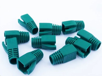 datacom navlek pro plug rj45 cat6a cat7 zeleny 10ks ien373874