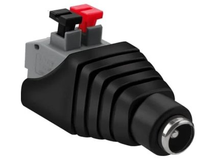 conexpro dc napajeci konektor zasuvka 2 1x5 5 mm s pruzinovou svorkou ien519588