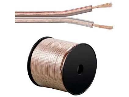 premiumcord kabely na propojeni reprosoustav 100 cu med 2x0 75mm 1m ien159491
