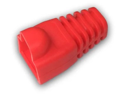 datacom navlek pro plug rj45 s bublinou cerveny ien36724