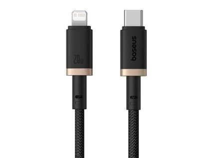 rychlonabijeci kabel baseus dura usb lightning 1m 20w cerno zlaty ien539893