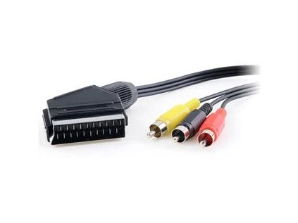 premiumcord kabel scart 3xcinch m m 1 5m in out prepinac ien167106