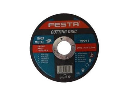 festa kotouc na kov rezny o 115 x 1 0 x 22 2 mm ig463962
