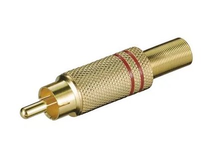 konektor cinch m zlaceny cerveny pruh ien210717
