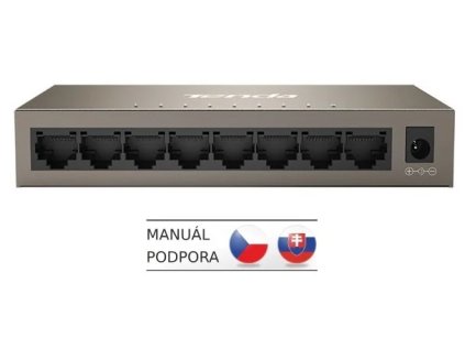 tenda teg1008m 8 port gigabit switch 8x 10 100 1000 mb s fanless mac 4k napajeni ac dc i na zed ien407669