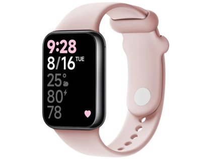 silikonovy reminek fixed silicone strap pro xiaomi smart band 8 pro ruzovy ien529851