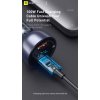 baseus particular digital display dualni adapter do automobilu usb a qc usb c 65w okrova obr galerie big ies70430973