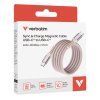 verbatim usb c c magneticky kabel sync charge 60w ruzovy image1 big ies89481962