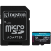 kingston microsdxc 256gb canvas go plus sd adapter ien550799