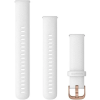 garmin reminek quick release 18 silikonovy bily prezka rose gold ien386370