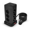 nabijeci stanice huslog 15w 12xzasuvka 2xusb c 2xusb cerna ien580125
