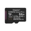 kingston microsdxc 64gb canvas select plus bez adapteru ien580015