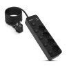 nabijeci stanice huslog 15w 4xzasuvka 2xusb c 2xusb 5x vypinac cerna ien580120