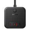nabijeci stanice baseus powercombo cube 30w 3xzasuvka 2xusb 2xusb c cerna obr galerie big ies91122704