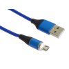 premiumcord magneticky micro usb a usb c nabijeci a datovy kabel 1m modry image1 big ies87231702