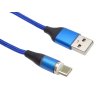premiumcord magneticky micro usb a usb c nabijeci a datovy kabel 1m modry image1 big ies87231711