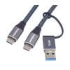 premiumcord usb c kabel usb 3 2 gen 2x2 5a 100w 20gbit s 2m bavlneny oplet ien427094