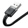 baseus cafule nabijeci datovy kabel usb na lightning 2 4a 0 5m seda cerna obr galerie big ies91123287