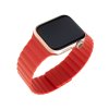 silikonovy reminek fixed magnetic strap s magnetickym zapinanim pro apple watch 38 mm 40 mm cerveny image1 big ies50101552