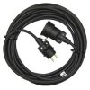 venkovni prodluzovaci kabel 15m 1 zasuvka cerny guma 230 v 1 5mm2 ig431029