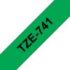 brother tz 741 zelena cerna 1 ks 18mm laminovana ien57522