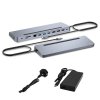 i tec usb c metal ergonomic 3x 4k display docking station pd100w i tec universal charger 100w ien516672