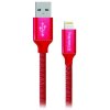 colorway usb 2 0 lightning kabel 1m 2 1a cervena ien344586