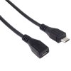 premiumcord kabel prodluzovaci micro usb 2 0 male female cerny 2m ien259140