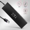 axagon hue f7a 7x usb 3 2 gen 1 alu flat charging hub micro usb napajeci konektor kabel usb a 1m obr galerie big ies67387880