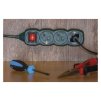 prodluzovaci kabel 3 m 3 zasuvky s vypinacem zeleny pvc 1 5 mm2 obr galerie big ies70246220