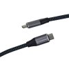 premiumcord kabel usb c m m 100w 20v 5a 480mbps bavlneny oplet 2m image1 big ies88733723
