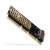 axagon pcem2 1u pcie nvme m 2 adapter ien334856