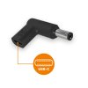 usb c napajeci redukce 5 5 x 2 1 mm pro notebooky acer compaq hp fujitsu toshiba obr galerie big ies82310765