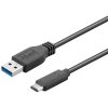 premiumcord kabel usb 3 2 konektor c male usb 3 0 a male cerny 15cm ien292756
