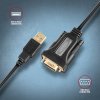 axagon ads 1pqn usb a 2 0 seriovy rs 232 db9 m ftdi adapter kabel 1 5m image1 big ies71839496