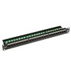solarix patch panel cat6 24 x rj45 utp s vyvazovaci listou cerny 1u ien124905