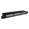 solarix patch panel cat6 24 x rj45 stp cerny 1u ien124874