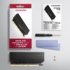 axagon pcem2 xs pcie x16 m 2 nvme m key slot adapter kryt s chladicem pro pasivni chlazeni obr galerie big ies75715207