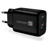 connect it wanderer2 gan nabijeci adapter 1 usb c 1xusb a 33w pd cerna ien507152