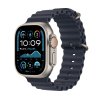 apple watch ultra 2 gps cellular 49mm natural titanium case with navy ocean band mx4d3cs a ien529769