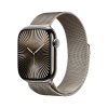 apple watch series 10 gps cellular 42mm natural titanium case with natural milanese loop mwxf3qc a ien529682
