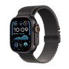 apple watch ultra 2 gps cellular 49mm black titanium case with black titanium milanese loop l mx5v3cs a ien529638