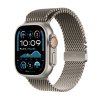 apple watch ultra 2 gps cellular 49mm natural titanium case with natural titanium milanese loop m mx5r3cs a ien529776