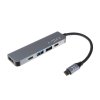 5 portovy hlinikovy usb c fixed hub mini pro notebooky a tablety sedy ien531886