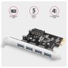 axagon pceu 430rs pcie radic 4x usb 5gbps port sata napajeni renesas pd720201 sp obr galerie big ies85839702