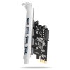 axagon pceu 430rs pcie radic 4x usb 5gbps port sata napajeni renesas pd720201 sp ien532357